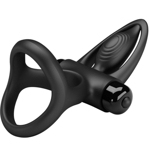 Vibrationsring 10 Vibrationen Schwarzes Silikon | Pretty Love
