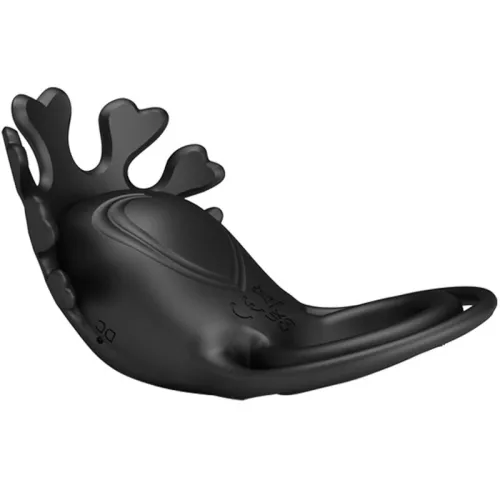 Ruben Vibrator Ring 7 Modes Black Silicone – Pretty Love
