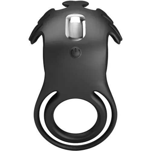 Ruben Vibrator Ring 7 Modes Black Silicone – Pretty Love