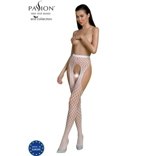 Eco Collection Bodystocking Eco S003 Weiss – Passion