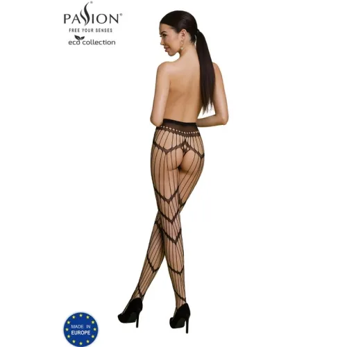 Eco Collection Bodystocking S006 Black – passion