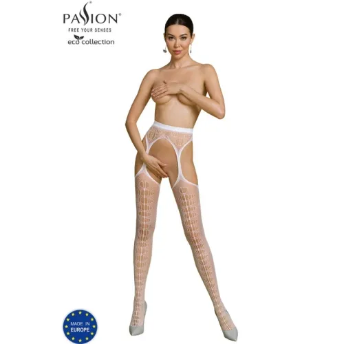 Eco Collection Bodystocking Eco S008 Weiss – Passion