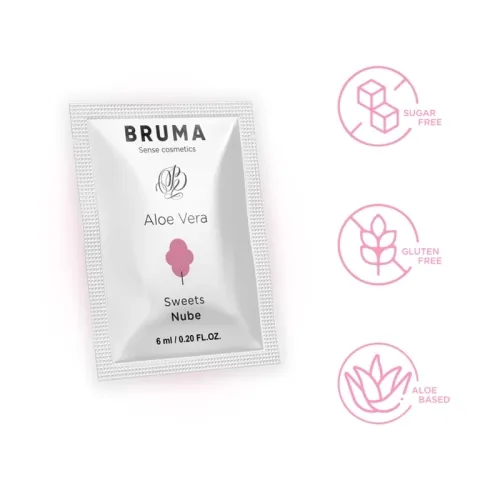 Aloe Vera Gleitgel Zuckerwatte Geschmack 6ml – Bruma