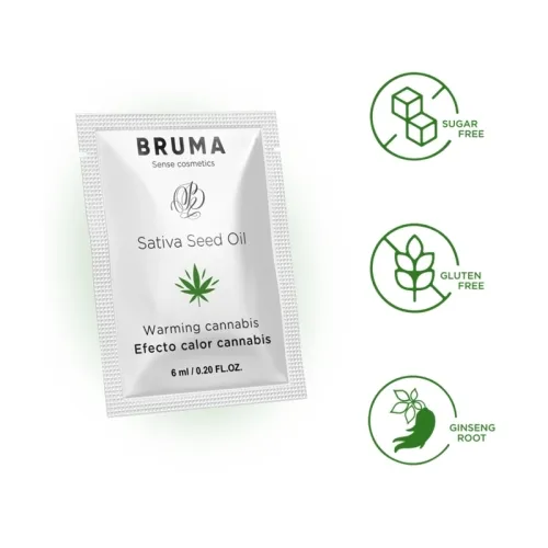 Sativa Seed Oil Lubricant Warming Cannabis Flavor 6ml – Bruma