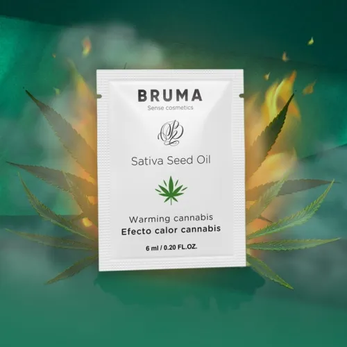 Sativa Seed Oil Lubricant Warming Cannabis Flavor 6ml – Bruma