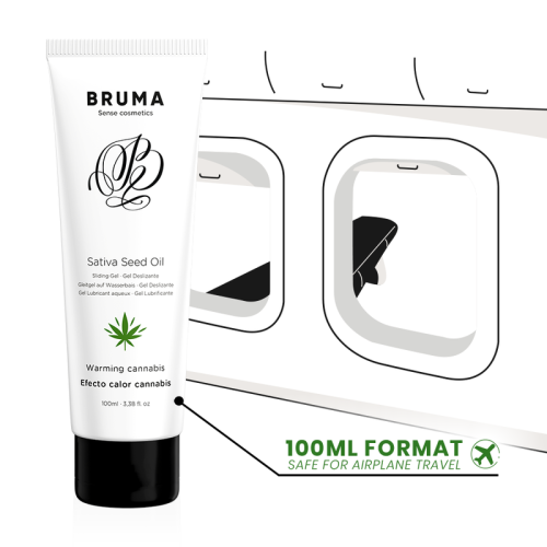 Sativa Samenöl Gleitgel Mit Wärmeeffekt Und Cannabisgeschmack 100ml | Bruma safe for airplane skizzierung