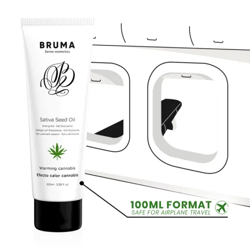 Sativa Seed Oil Lubricant with Warming Effect + Cannabis Flavor 100ml – Bruma
