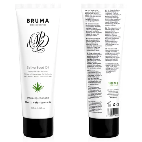 Sativa Seed Oil Lubricant with Warming Effect + Cannabis Flavor 100ml – Bruma