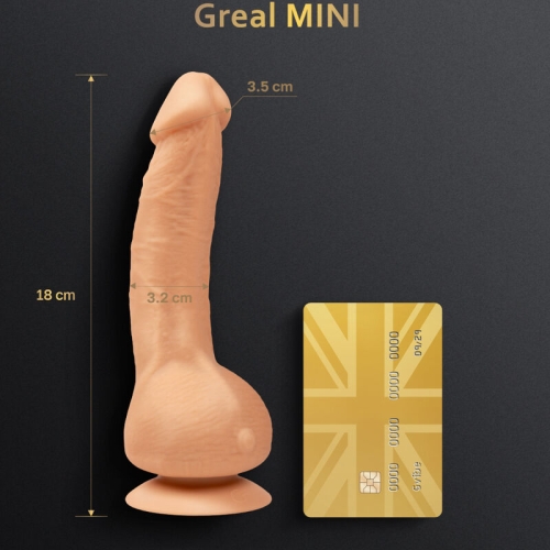 Greal Mini Dildo Silikon Vibrator Fleisch | Gvibe
