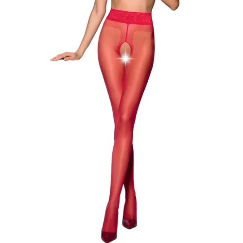Tiopen 001 Medias Red 1/2 (20 Den) – passion