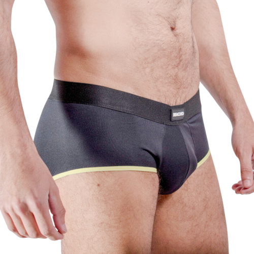 Ms24a Kurze Dunkelgelbe Unterhose S | Macho