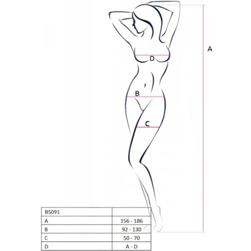Bs095 Bodystocking Weiss OneSize | Passion