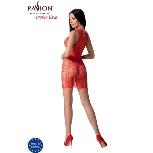 Bs097 Bodystocking Red Os – passion
