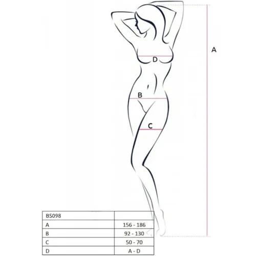 Bs098 Bodystocking Rot Os – Passion