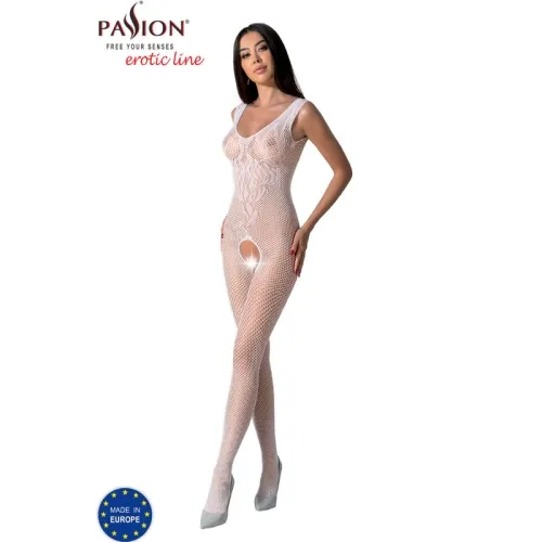Bs098 Bodystocking Weiss Os – Passion