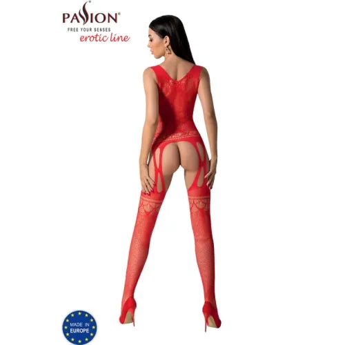 Bs099 Bodystocking Red Os – passion