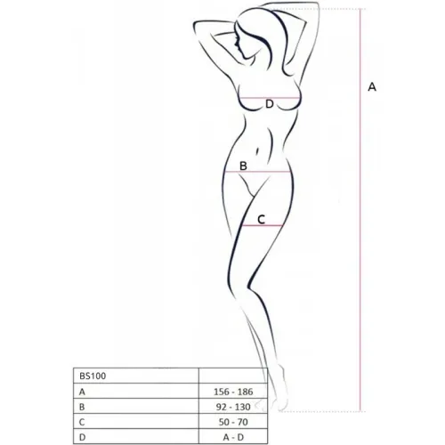Bs100 Bodystocking Black Os – passion