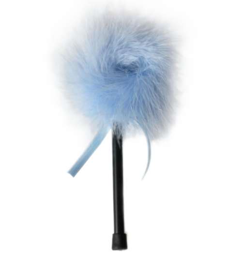 Hellblauer Marabou Federkitzler | Secretplay