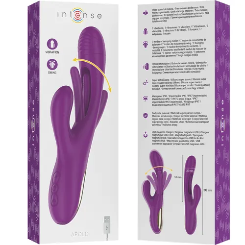 Apolo Vibrator 7 Modi Mit Lila Zunge | Intense