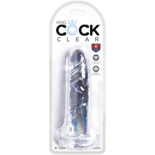Realistischer Penis 15,5cm Transparent | King Cock
