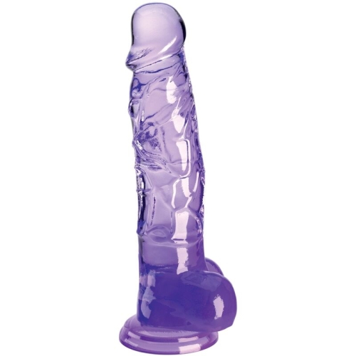 Realistischer Penis Mit Kugeln 16,5cm Lila | King Cock