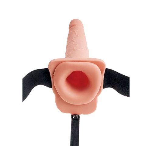 Verstellbares Gurt Realistischer Penis Mit Spritzenden Bällen 19cm | Fetish Fantasy
