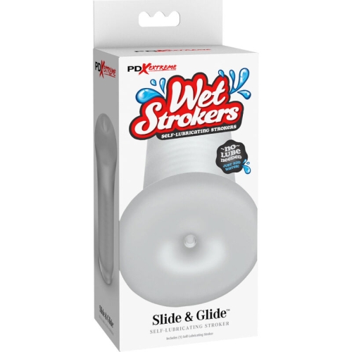 Transparenter Slide & Glide Silikon Masturbator Für Männer | Fetish Fantasy