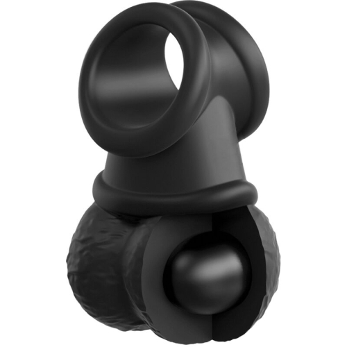 Deluxe Verstellbares Harness-Kit Ring Mit Hoden & Dildo 20,3cm | King Cock