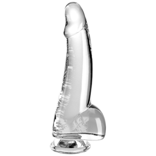 Dildo Mit Hoden 15,2cm Transparent | King Cock