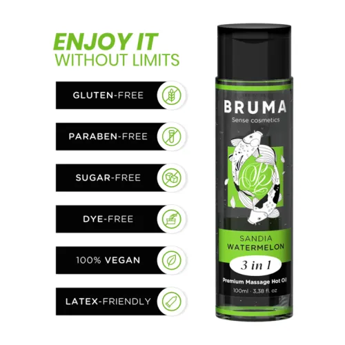 Premium Massageöl Wassermelone 3 In 1 100ml – Bruma