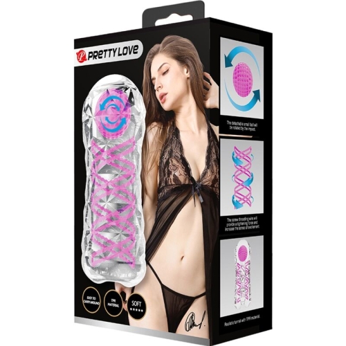 Masturbator Masculino Fantasy Espiral Interna Y Kugeln Transparente | Pretty Love
