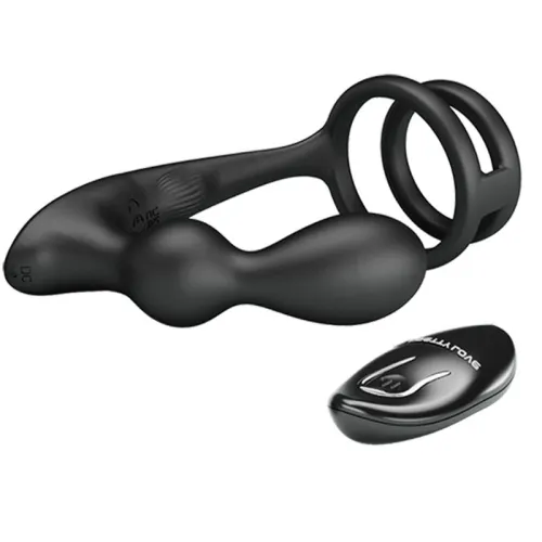 Marshall cock ring with vibrating anal plug – Pretty Love