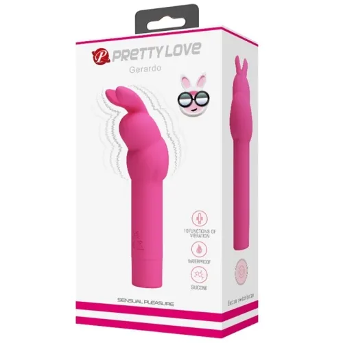 Gerardo Fuschia Rabbit Silicone Vibrator | Pretty Love