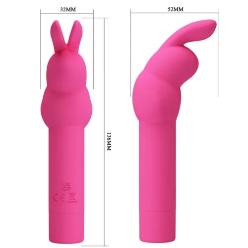 Gerardo Fuschia Rabbit Silicone Vibrator | Pretty Love