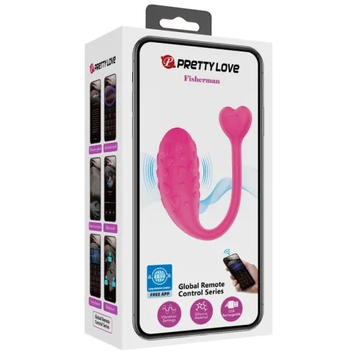 App-Controlled Pink Fisher Vibration Egg – Pretty Love