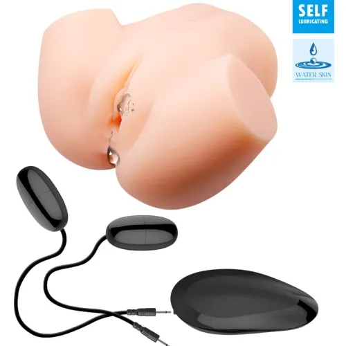 Realistic vaginal and anal dual vibration