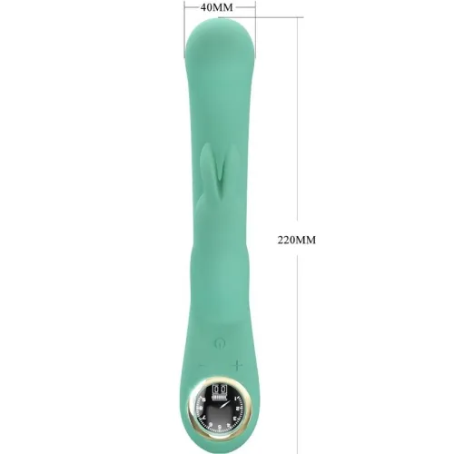 Lamar Rabbit Vibrator Green | Pretty Love