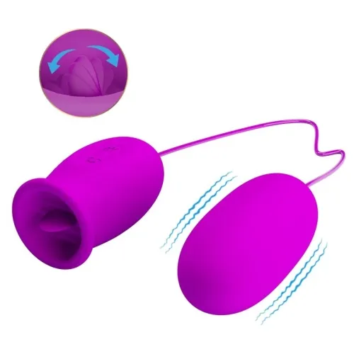 Daisy Dual Egg Rechargeable Vibrator Purple – Pretty Love