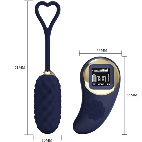 Vivian Blue Vibrations Ei Mit Fernbedienung – Pretty Love