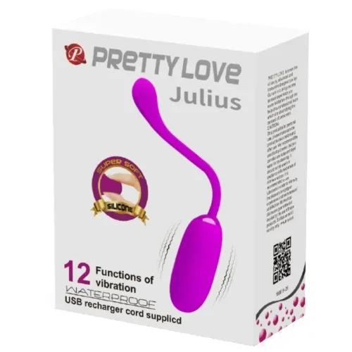 Julius Wasserdichtes Vibrationsei Lila – Pretty Love
