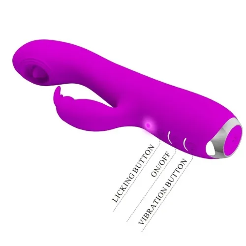 Rachel Vibrator with Suction Cup Purple | Pretty Love