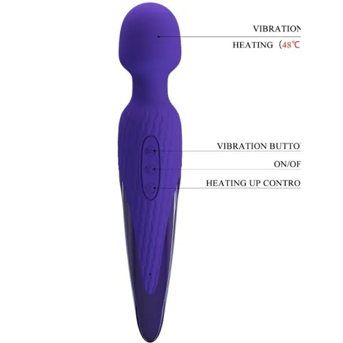 Antony Youth Wand Vibrator Violet Heat Effect – Pretty Love
