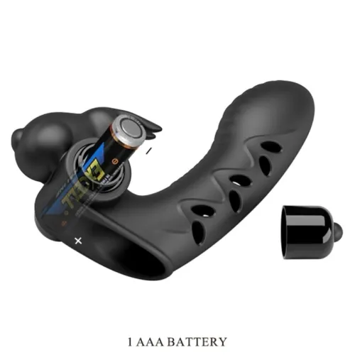 Vance Black Rabbit Vibrator Fingerabdeckung – Pretty Love