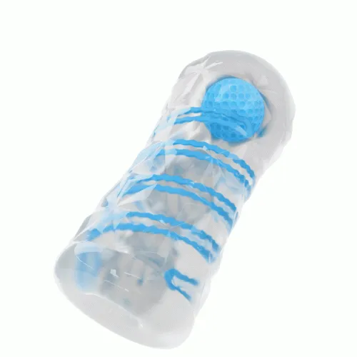 Small Masturbator with Blue Spirals – Pretty Love