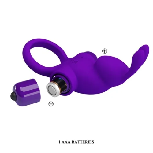 Rabbit Vibrator Ring for Purple Penis – Pretty Love