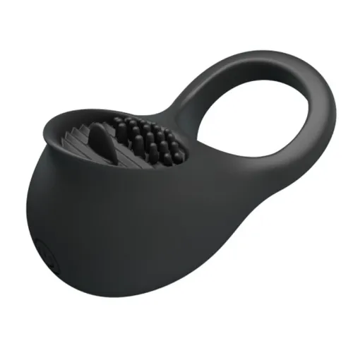 Vibrating Penis Ring with Black Tongue – Pretty Love