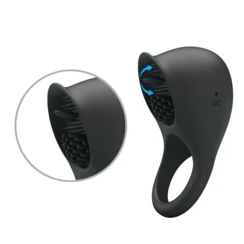 Vibrating Penis Ring with Black Tongue – Pretty Love