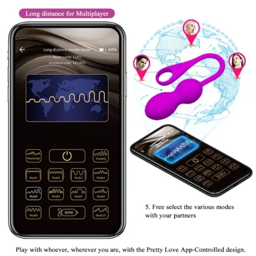 Elvira Rechargeable Vibrating Balls Purple – Pretty Love