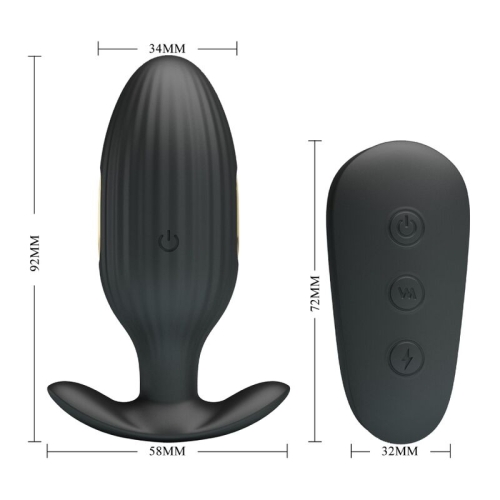 Kelly Plug Analvibrator Schwarz | Pretty Love