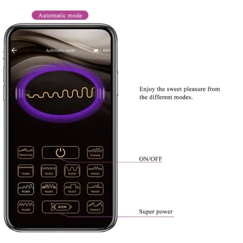 Vibrating Nymph Egg, App Controlled, Purple – Pretty Love